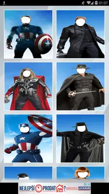 Superhero Photo Suits Editor android App screenshot 3