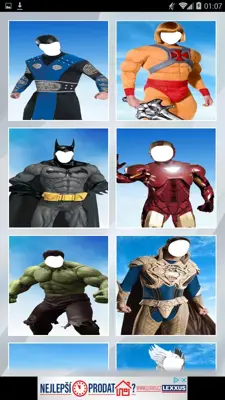 Superhero Photo Suits Editor android App screenshot 4