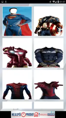 Superhero Photo Suits Editor android App screenshot 6